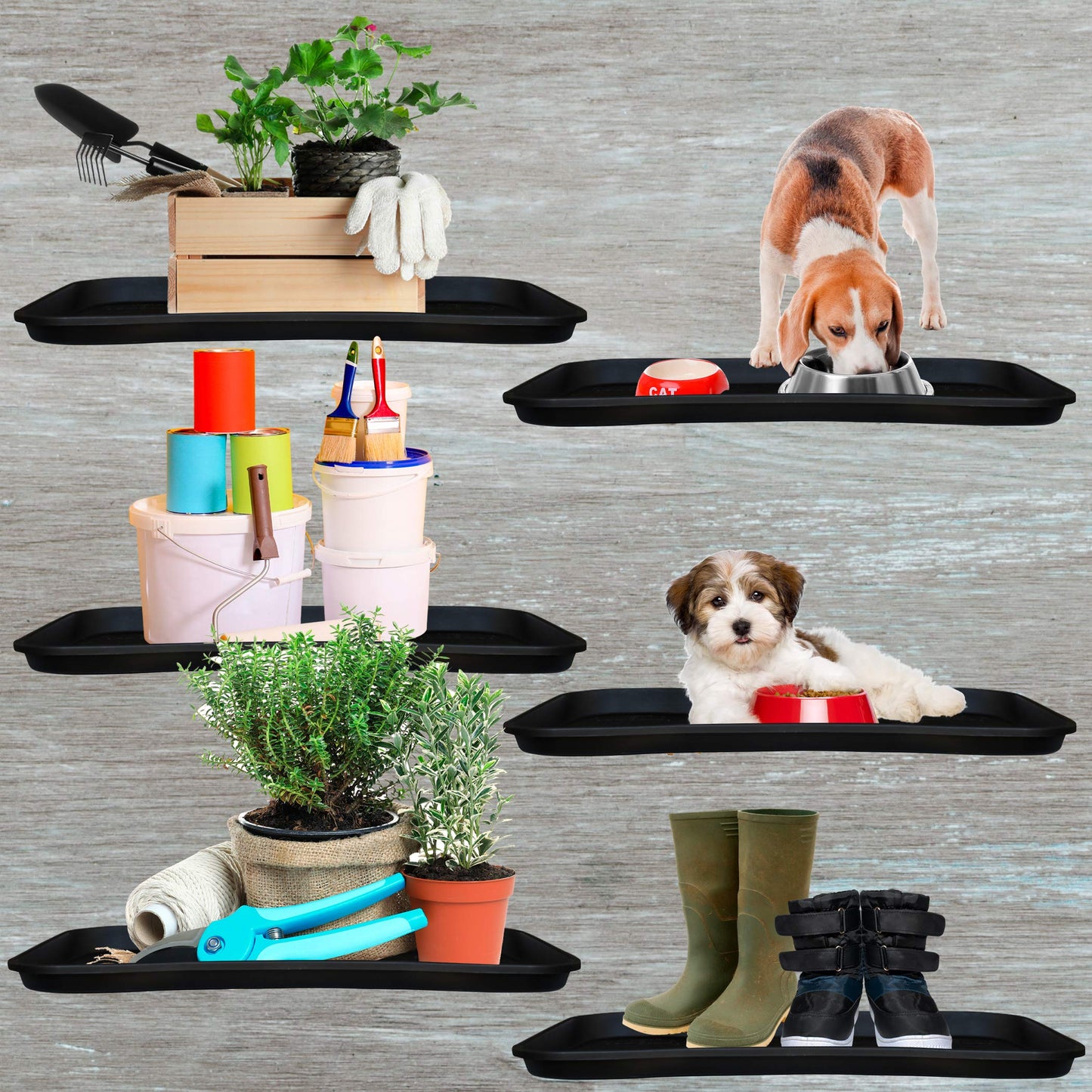 Jobsite Boot Tray - Multi-Purpose - 38 cm x 71 cm - 2 Pack