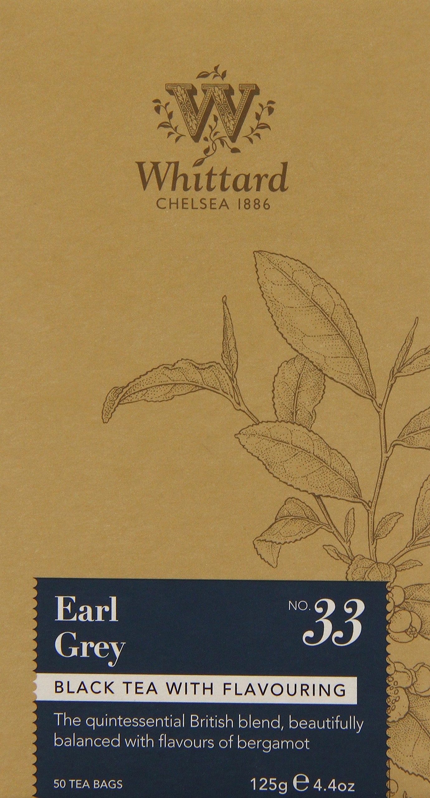 Whittard of Chelsea Earl Grey 50 Teabags