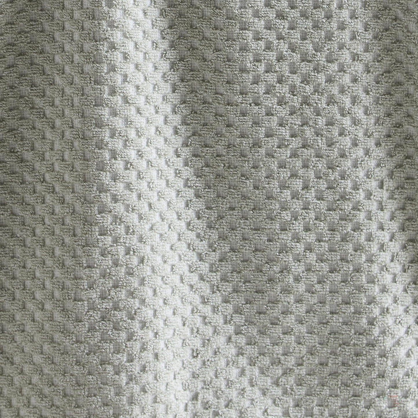 Dreams & Drapes Popcorn Check Bath Towel Green – Soft Absorbent 100% Cotton Jacquard Textured Bathroom Towel, Quick‑Dry