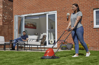 Flymo Turbo Lite 270 Electric Hover Lawn Mower, 1400W, 27cm Cutting Width
