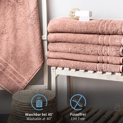 Komfortec Jumbo Bath Towels, 100% Cotton, Quick Dry, 80x200, Pink