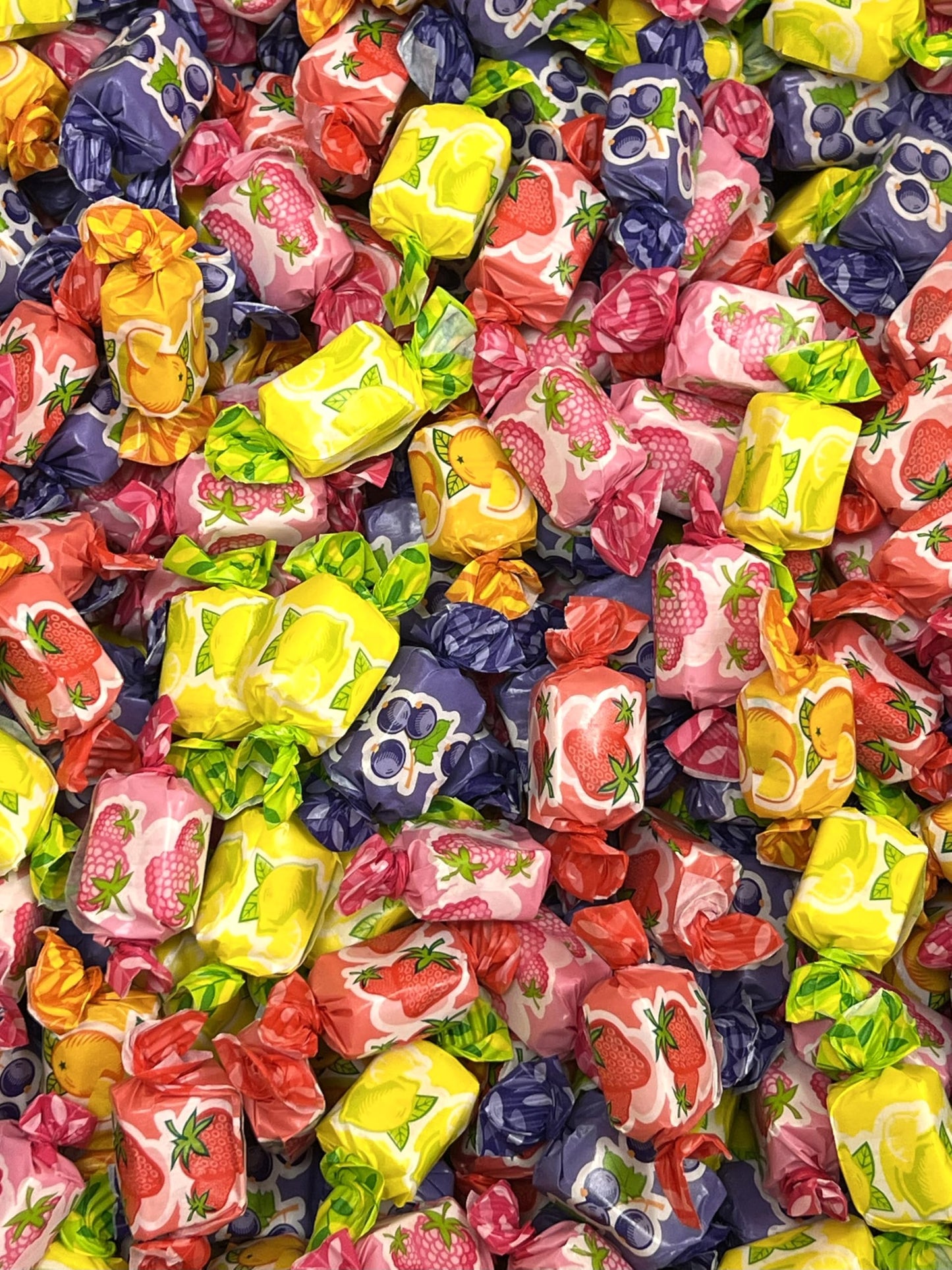 Fruit Chews Sweets Assorted Treats - Perfect for Sharing, Parties, Events - Individually Wrapped (1 kilo bulk bag) by GARDEN GLAZE