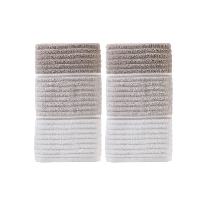 SKL Home by Saturday Knight Ltd. Planet Ombre 2 Pc Hand Towel Set, Taupe