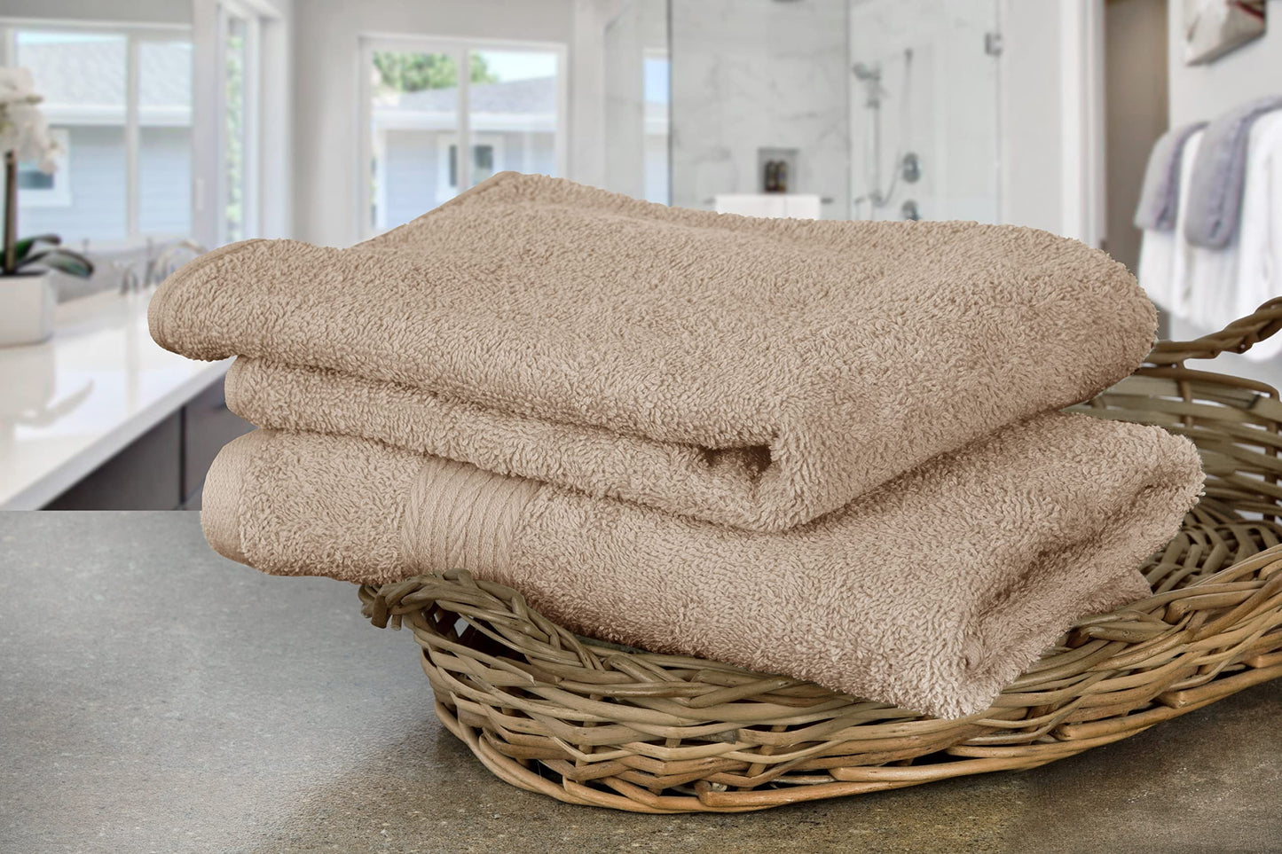 Ample Decor Premium Luxury Bath Towels, 600 GSM, 100% Cotton, Soft, Quick Dry & Highly Absorbent Towels for Bathroom, Hotel & Spa