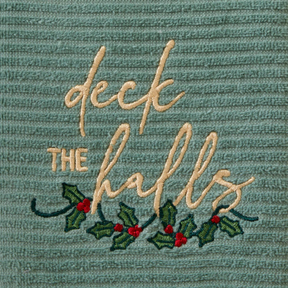 SKL Home Christmas Deck The Halls Hand Towel Set, Green (2-Pack)