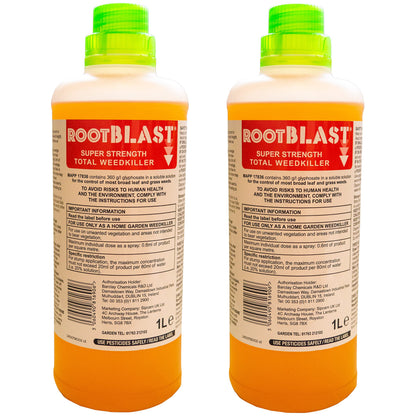 Rootblast | Super Strength Concentrated Total Weed Killer - Super Strength Glyphosate for Effective Weed Control - Kills Weeds down to the their roots