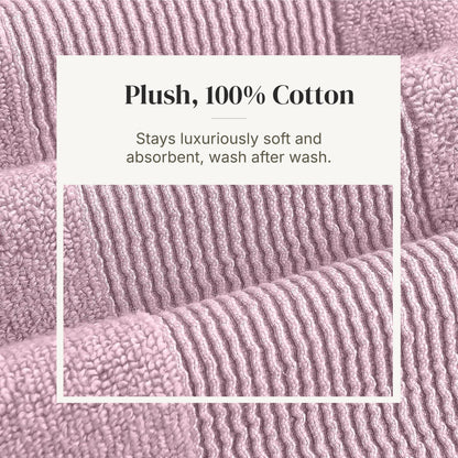 Modern Threads Amrapur Overseas Air Cloud 6-Piece 100% Zero-Twist Cotton Towel Set - Bath Towels, Hand Towels, & Washcloths