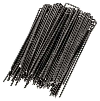 WUNDERGARDEN Pack of 300 x 6''/150mm 11 Gauge U-shaped multi-purpose steel Garden Securing Pegs - Ideal for securing weed fabric, landscape fabric,