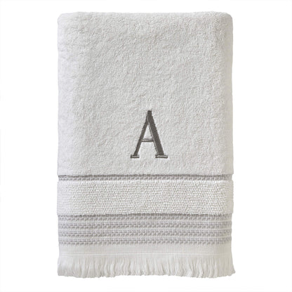 SKL Home Bath Towel, A, Cotton, White, 28x54