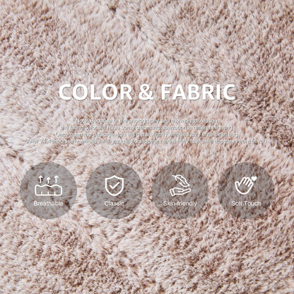 Hobestluk Bean Bag Chairs for Adults Giant Bean Bag Chair Memory Foam BeanBag Chair Togo Sofa Chair with Filler Faux Fur Fireside Beanbags Lazy Sofa
