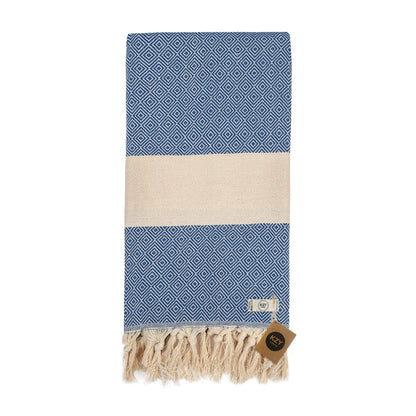 KZY LONDON Beach Towel 2 Pack Large Turkish Beach Towels for Camping, Swimming, Gym - Quick Dry, Absorbent