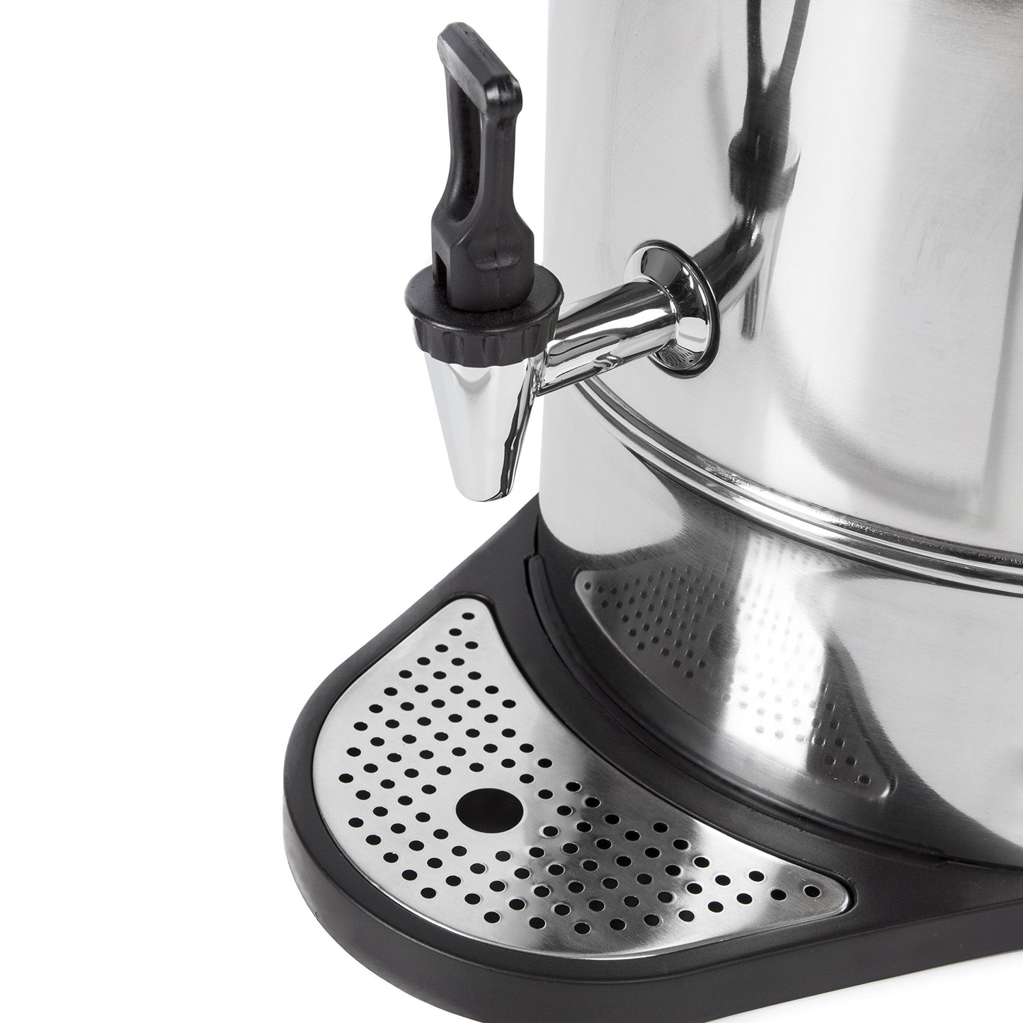Swan SWU10L Catering Urn with Automatic Temperature Control, Drip Tray, 10L, 1600W, Stainless Steel, Silver