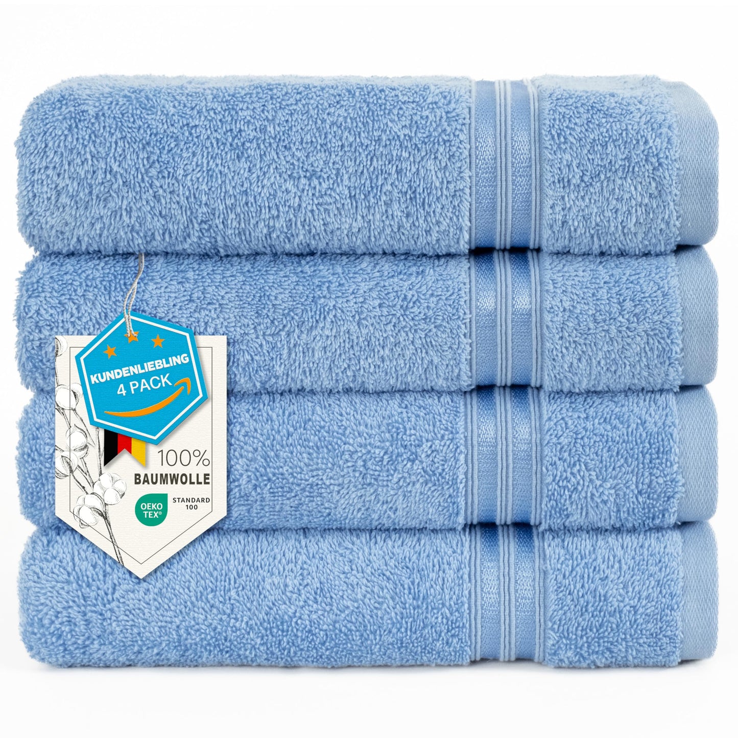 Hammetex Bathrobe 100% Cotton Unisex for Men and Women Quality 400 g/m² Quality Soft Absorbent Terry Towelling Bathrobe for Couples with Pockets