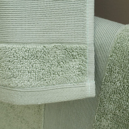 Catherine Lansfield Bathroom Anti-Bacterial Cotton Bath Sheet Pair Sage
