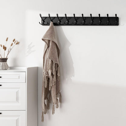 SKOLOO Coat Rack Wall Mounted - 38.3'' Long, Wooden, Heavy Duty, Rustic Coat Hooks for Wall, 16'' Hole to Hole