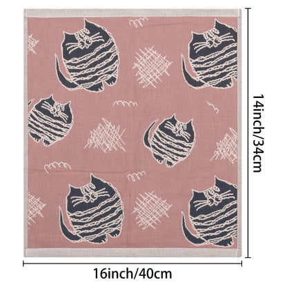 Uxcell Cute Cat Kitchen Towels Pack of 6 100% Cotton Absorbent Decorative