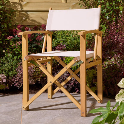 Rowlinson Ascot Folding Directors Chair - Natural