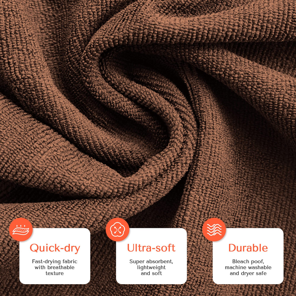 TASALON Microfiber Hair Towel for Salon, 10 Piece Towel Set