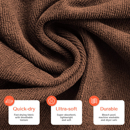 TASALON Microfiber Hair Towel for Salon, 10 Piece Towel Set