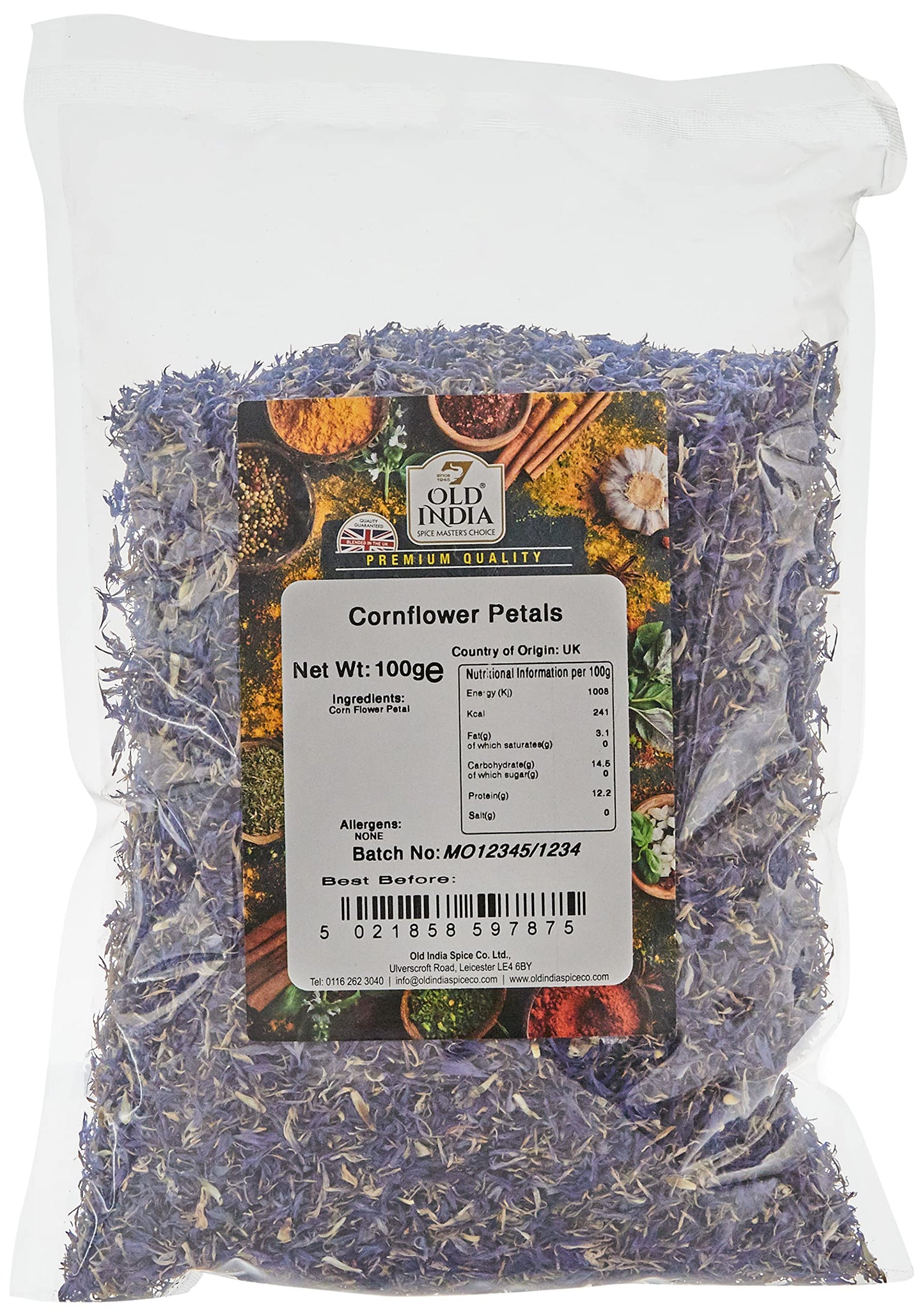 Old India Cornflower Petals 100g