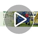 BEAU JARDIN XXL Festival Trolley on Wheels Beach Cart - 220L 230KG Heavy Duty Folding Wagon All-Terrain Utility Wide Wheels for Camping & Shopping | Push & Pull Handle | Portable Collapsible | Black