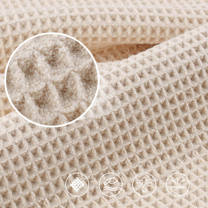 POLYTE 430 GSM Microfibre Quick Dry Waffle Bath Towel, 76.2x152.4 cm