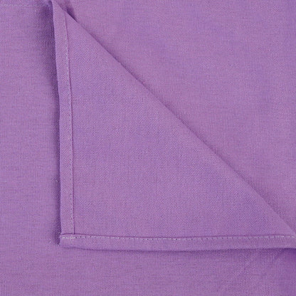 Solid Color Cotton Blended Dinner Cloth Napkins - Set of 12 (17 x 17 inches) - For Events & Home Use (Lavender)