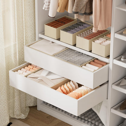 XIVIRACK 20 Pack Drawer Organizer for Clothes, Underwear Drawer Organizer Bins, Foldable Fabric Closet Storage Organizers
