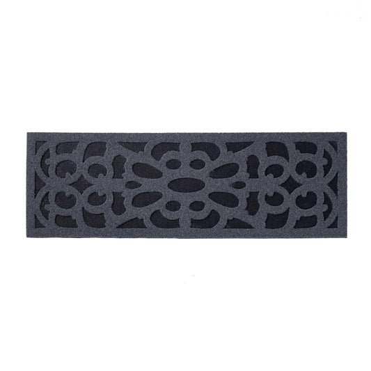 Nicoman Narrow Doormat Victorian Style Step Door Mat Barrier Eco-Friendly Absorbent Heavy Duty Dirt Scraper Watertight For Indoor Outdoor Garden Shed