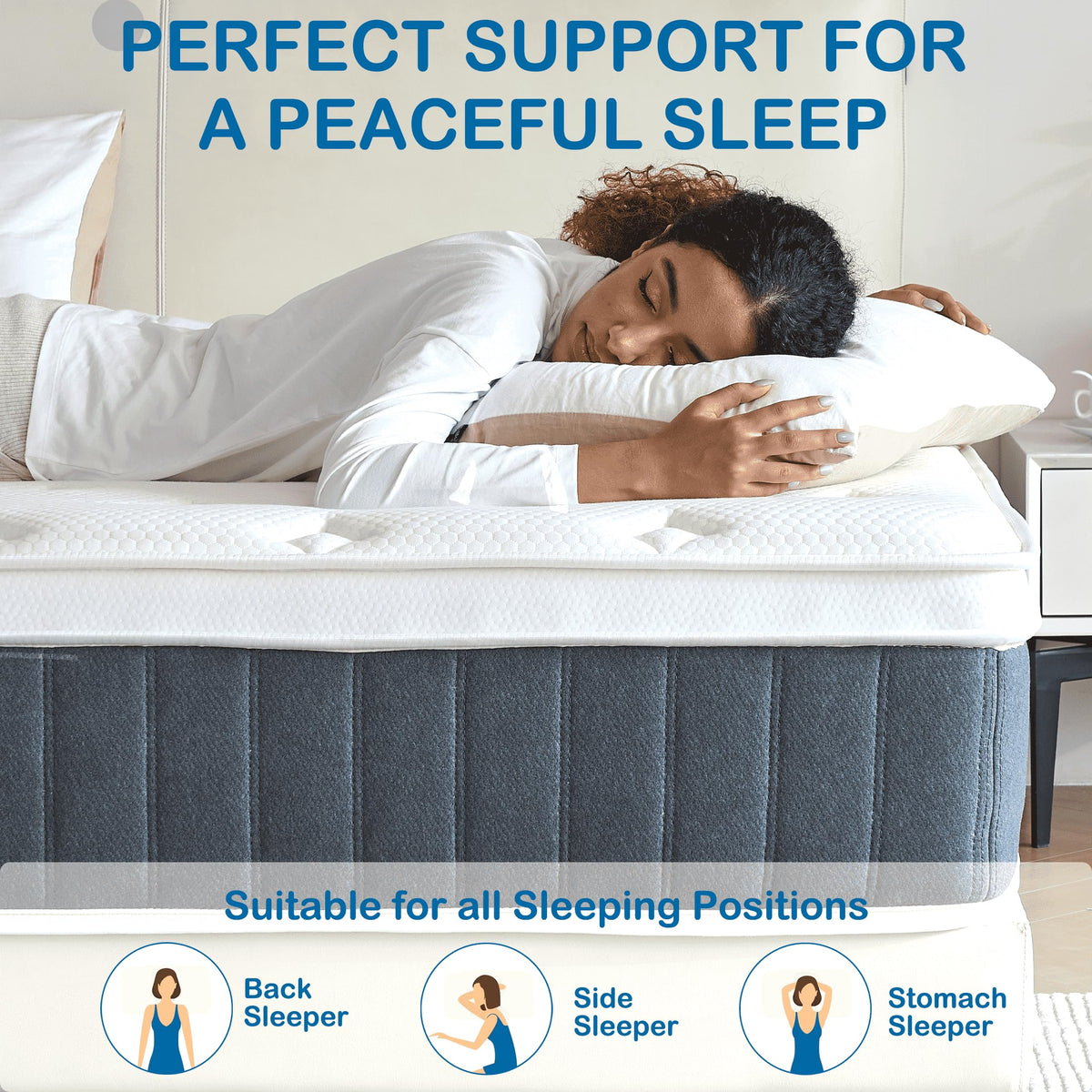 Bednew Hybrid European Small Single Mattress 80x200x31cm