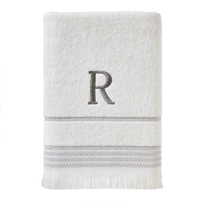 SKL Home Bath Towel, R, Cotton, White, 28x54