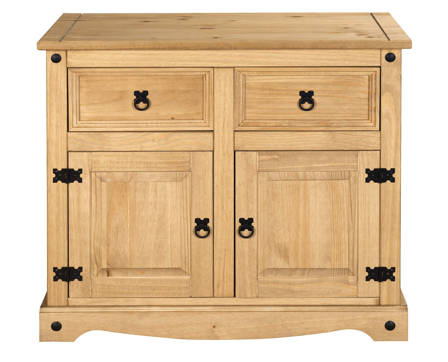 Corona Mexican Pine Large Sideboard | 2 Drawers & 2 Doors | Rustic Design