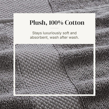 Modern Threads With Filgree Jacquard Border, Charcoal, 13" x 13\