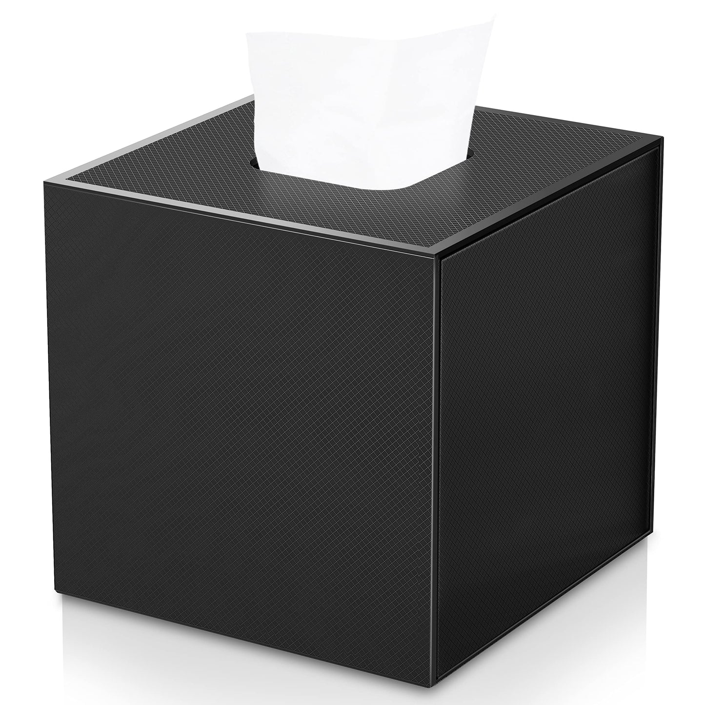 JiaWei Square Tissue Box, Made of 1600 g/m² Extra Strong Cardboard, 13 x 13 x 13.5 cm