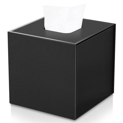 JiaWei Square Tissue Box, Made of 1600 g/m² Extra Strong Cardboard, 13 x 13 x 13.5 cm
