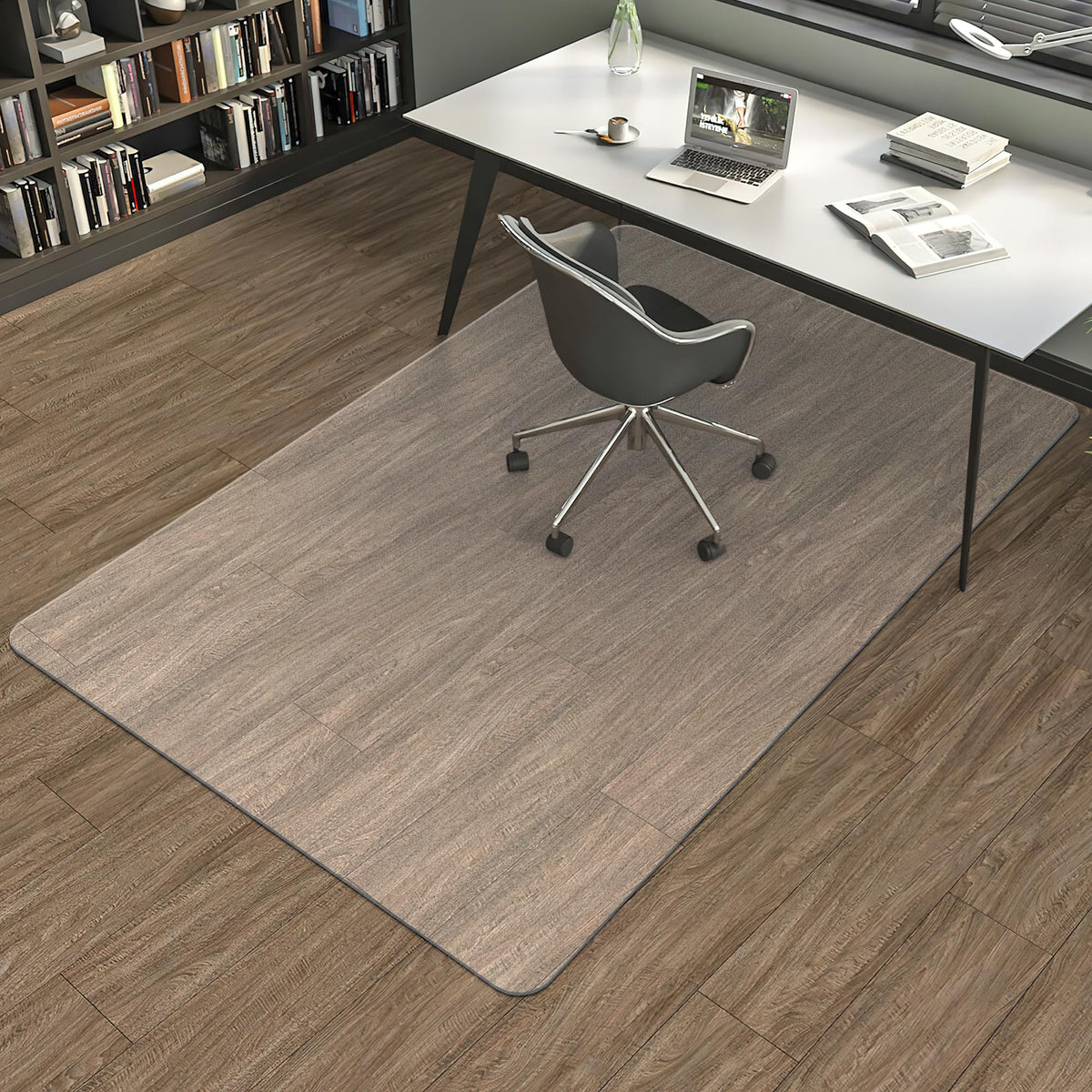 BesWin Office Chair Mat for Hard Floors, 120x150cm Clear PVC Hard Floor Protection Mat, Non-Slip Hardwood Floor Chair Mat