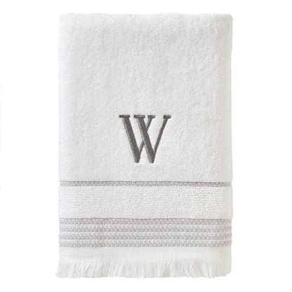 SKL Home Bath Towel, W, Cotton, White, 28x54