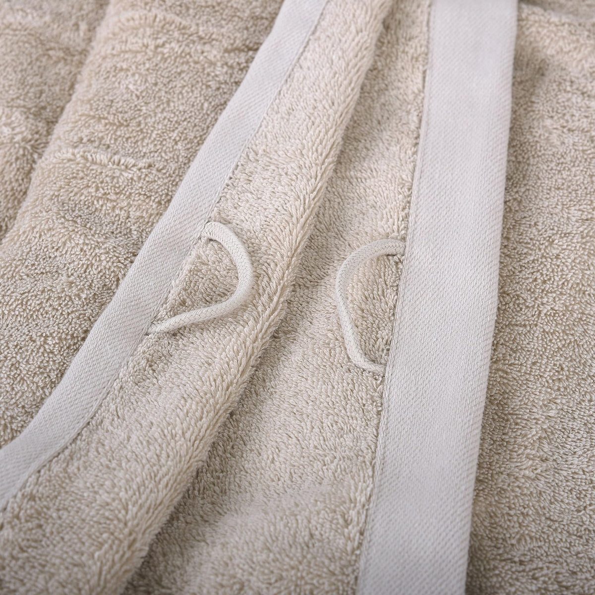 Klaus Herding GmbH Tom Tailor Guest Towels, Set of 6, 30 x 50 cm, 100% Cotton/Terry Towels, with Hanger and Label with Logo, Colour Bath Towel Beige