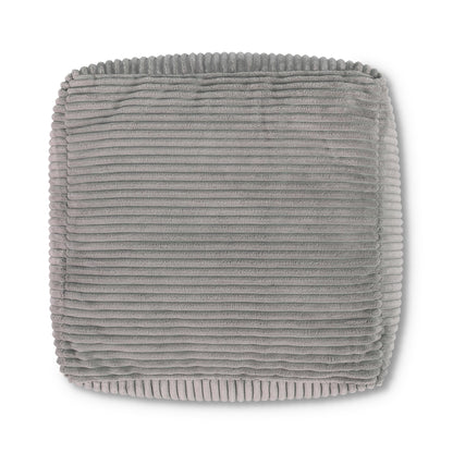 icon Amara Small Cord Bean Bag Footstool with Filling Included, Grey