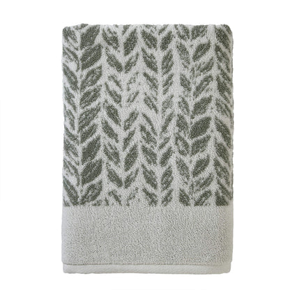 SKL Home Bath Towel, Cotton, Sage, 28x54