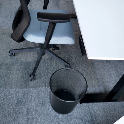 D.RECT Waste Paper Bin 19L - Office Paper Basket - XXL Black - Pack of 2
