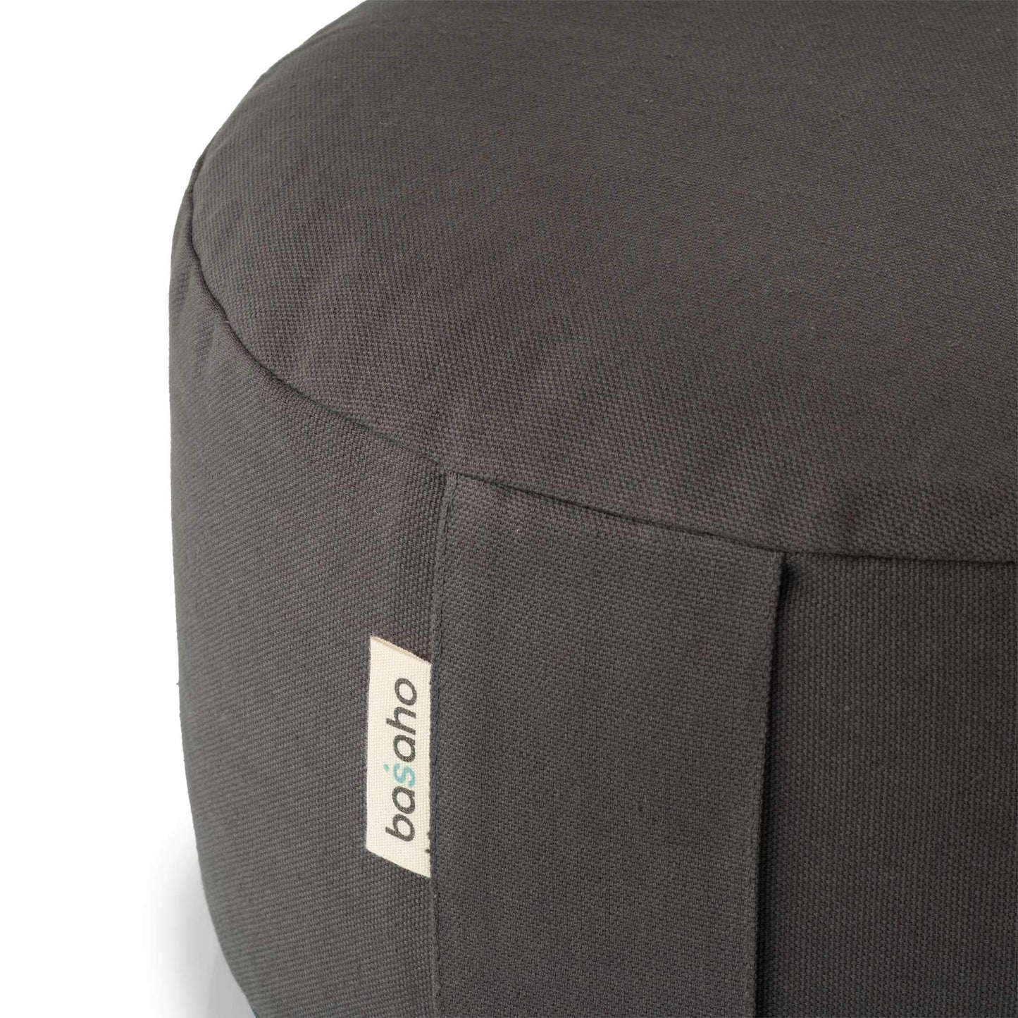 basaho WHEEL Zafu Meditation Cushion | Organic Cotton | Buckwheat Hulls | Removable Washable Cover (Pure Purple)