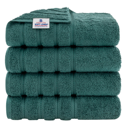American Soft Linen Premium, Turkish Cotton Towel Set Luxury Hotel & Spa Quality for Maximum Softness & Absorbency