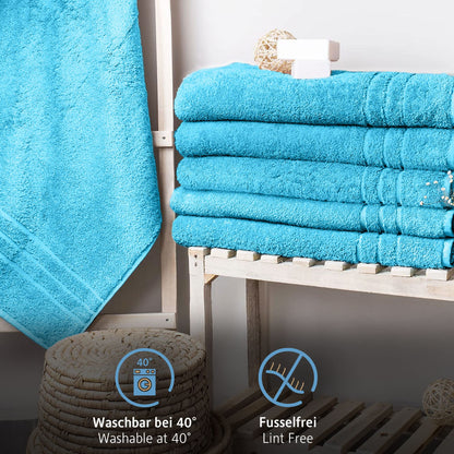 Komfortec Bath Towels, 100% Cotton, Quick Dry, 70x200, Turqoise