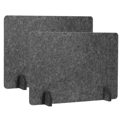 PATIKIL Desk Dividers 60x40cm, 2 Pack Desk Privacy Panel Freestanding Noise Reducing Partition Acoustic Panel with 4Pcs Support Feet for Testing
