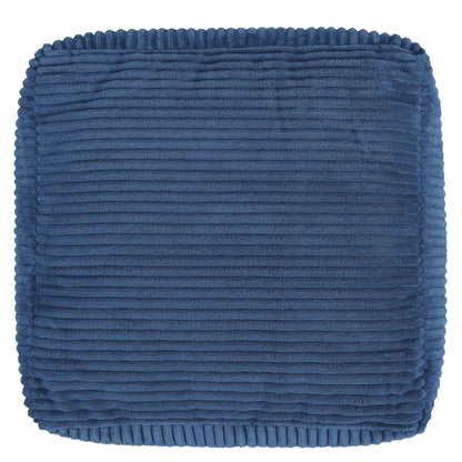 icon Amara Small Cord Bean Bag Footstool with Filling Included, Blue