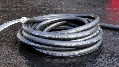 Briggs and Stratton 8BS50 Premium Heavy-Duty Rubber Garden Hose, Black, 50-Foot