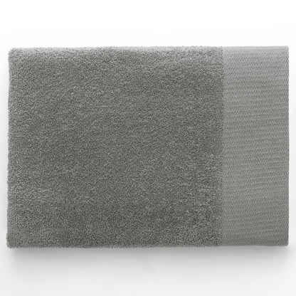 AmeliaHome Set 4pcs 2 Towels 50x100 cm and 2 Bath Towels 70x140 cm 100% Cotton Absorbent Steel Silver Grey Amari
