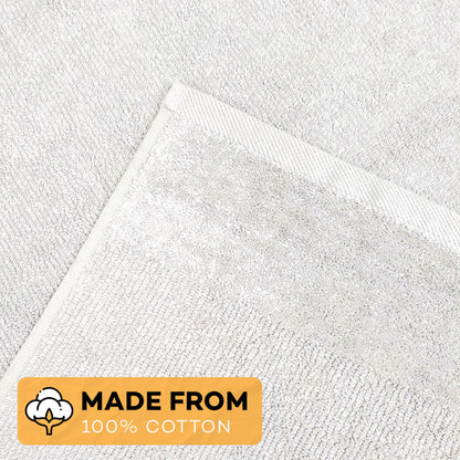 Olivia Rocco 4 Piece Regal Towel Bale Set with 2 Large Bath & 2 Hand Towels Ultra Soft Quick Drying Highly Absorbent 100% Cotton Bathroom Sets, White