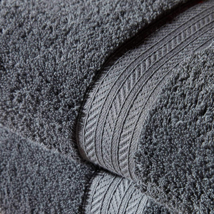 Christy Renaissance 4 Face Cloths Set | Ash Grey | 100% Egyptian Cotton | Luxuriously Soft and Super Absorbent | 675 GSM | 4 Wash Cloth Flannels